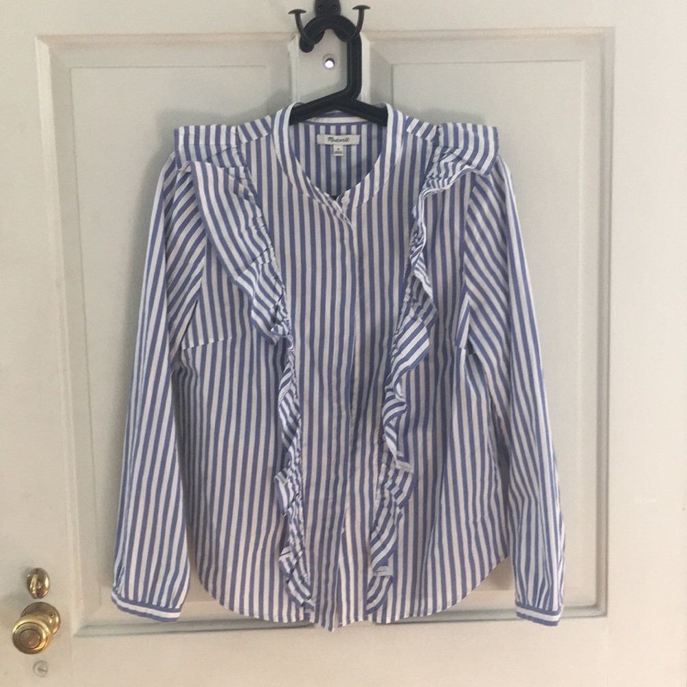 Madewell ruffle top